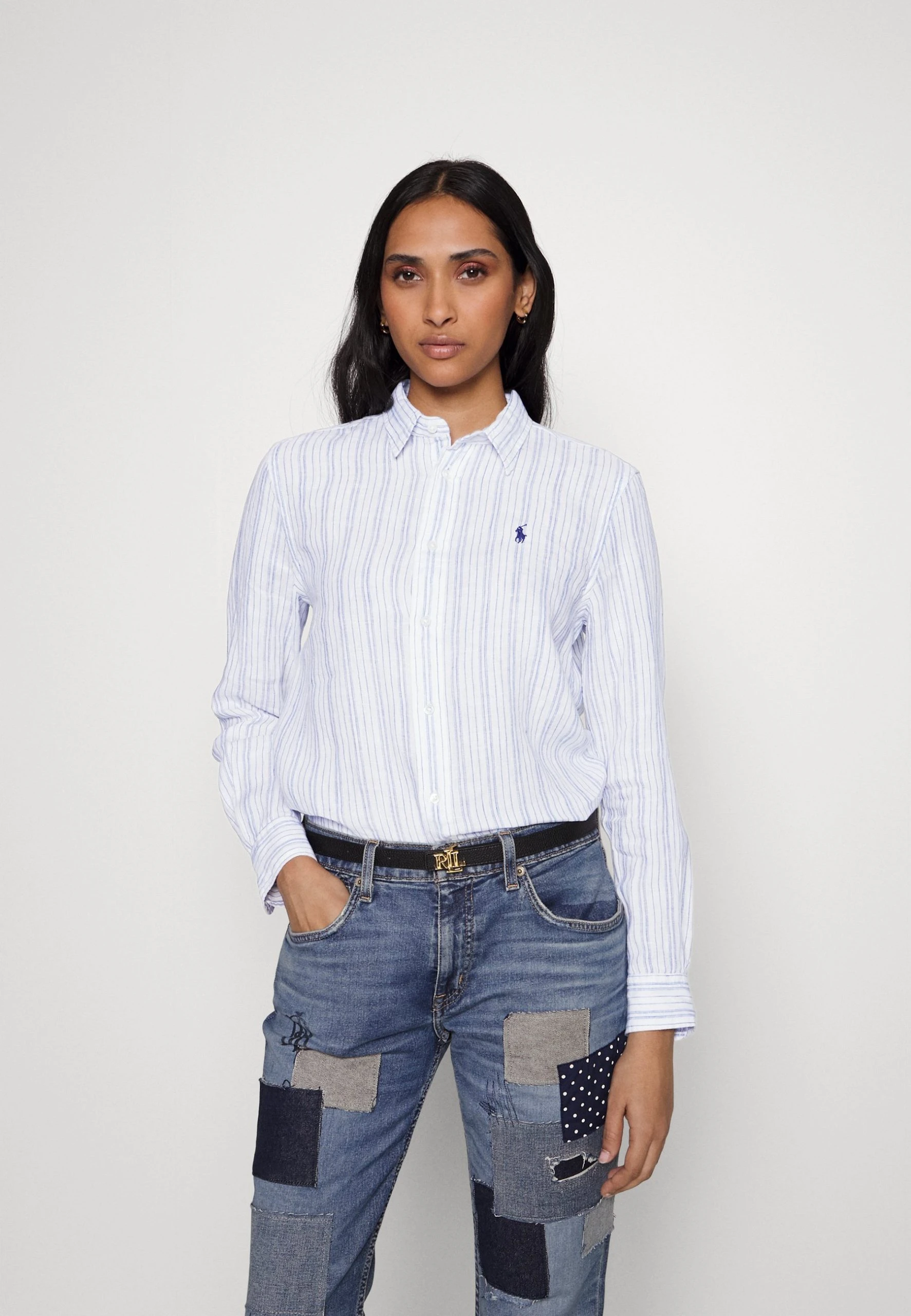 Polo Ralph Lauren RELAXED LONG SLEEVE BUTTON FRONT SHIRT - Koszula - Blue 3 Polo Ralph Lauren RELAXED LONG SLEEVE BUTTON FRONT SHIRT - Koszula - Blue