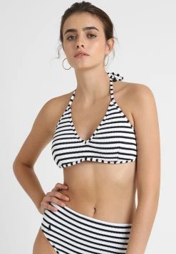 Polo Ralph Lauren MOLD CUP LOGO HOOK BACK - Góra Od Bikini - Black/white