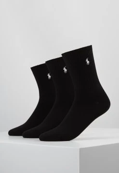Polo Ralph Lauren SUPERSOFT CREW SOCK 3-PACK - Skarpety - Black