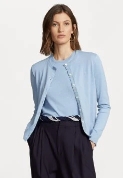 Polo Ralph Lauren LONG SLEEVE CARDIGAN - Kardigan - Powder Blue