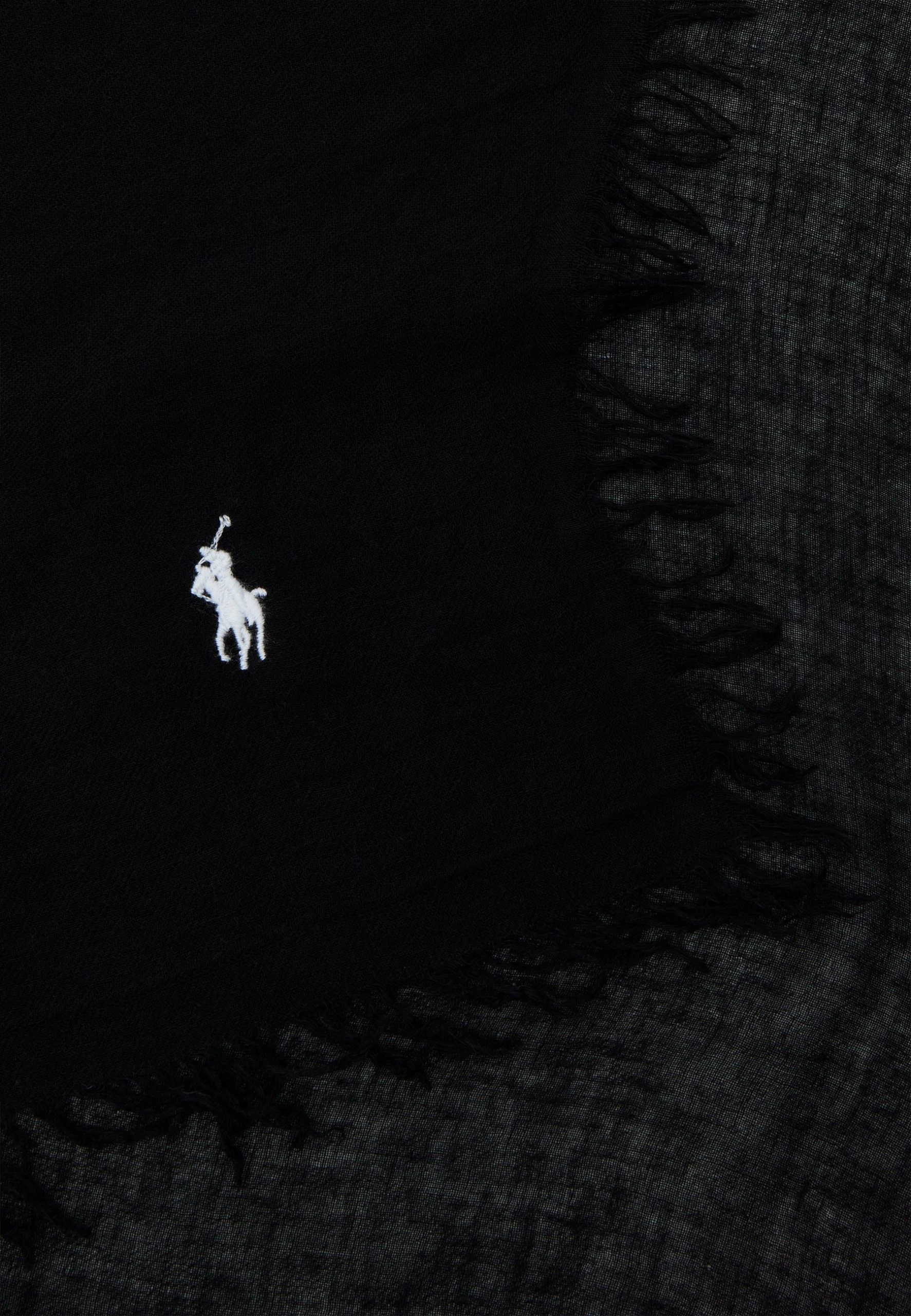 Polo Ralph Lauren SEASONLESS-SCARF - Chusta - Black 4 Polo Ralph Lauren SEASONLESS-SCARF - Chusta - Black - obrazek 2