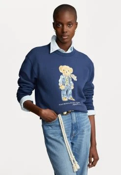 Polo Ralph Lauren BEAR LONG SLEEVE - Bluza - Rustic Navy