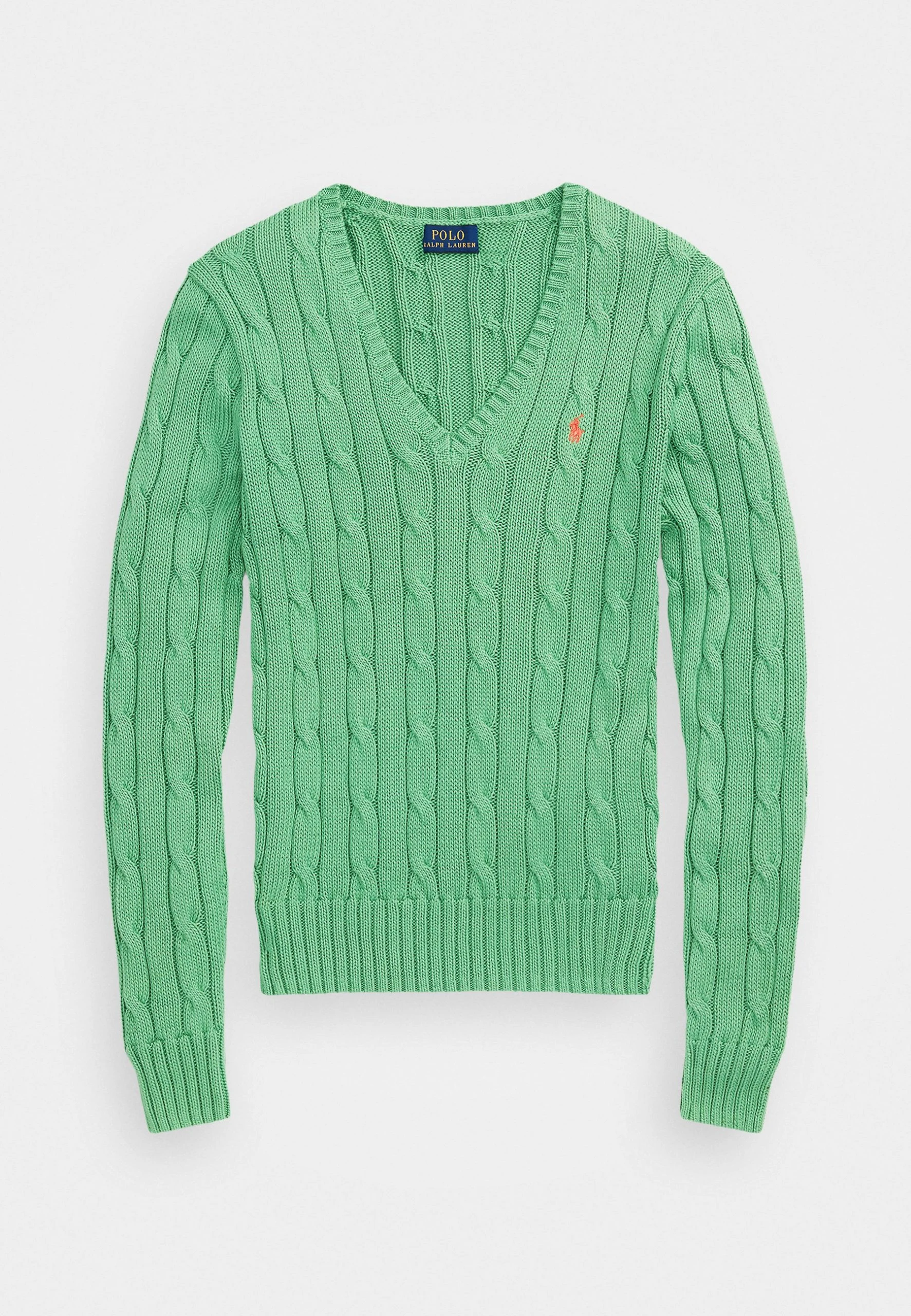 Polo Ralph Lauren KIMBERLY LONG SLEEVE - Sweter - Outback Green 6 Polo Ralph Lauren KIMBERLY LONG SLEEVE - Sweter - Outback Green - obrazek 4