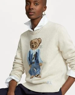 Polo Ralph Lauren CANYN LONG SLEEVE - Sweter - Oatmeal -Polo Ralph Lauren aa42cd0984a94537bb024e6a7eddcacb