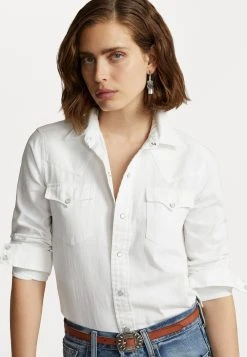 Polo Ralph Lauren ELON LONG SLEEVE BUTTON FRONT SHIRT - Koszula - White -Polo Ralph Lauren acf6e880c74a455f96df92a9662ca5c4