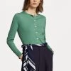 Polo Ralph Lauren LONG SLEEVE CARDIGAN - Kardigan - Fairway Green