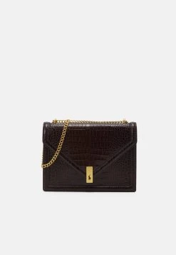 Polo Ralph Lauren CHAIN BAG SMALL - Torebka - Chocolate