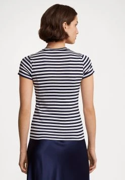 Polo Ralph Lauren SHORT SLEEVE - T-shirt Z Nadrukiem - Cruise Navy/white -Polo Ralph Lauren b45415e390cf433e9d1cdf351b2ec7b8