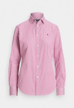 Polo Ralph Lauren LONG SLEEVE BUTTON FRONT SHIRT - Koszula - White/vivid Pink 10 Polo Ralph Lauren LONG SLEEVE BUTTON FRONT SHIRT - Koszula - White/vivid Pink -Polo Ralph Lauren b6a45475ee774166878089cbab726fd0