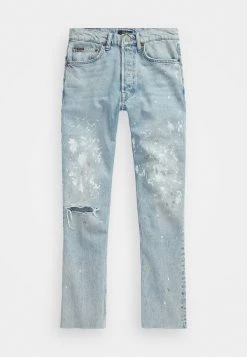 Polo Ralph Lauren CROPPED - Jeansy Straight Leg - Heisler Wash -Polo Ralph Lauren b767b3bc6ced45a49ce455de152805ec