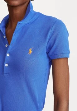 Polo Ralph Lauren JULIE SLIM SHORT SLEEVE - Koszulka Polo - New Iris Blue -Polo Ralph Lauren b93eee3d1d874adc88624220fb6e09a6