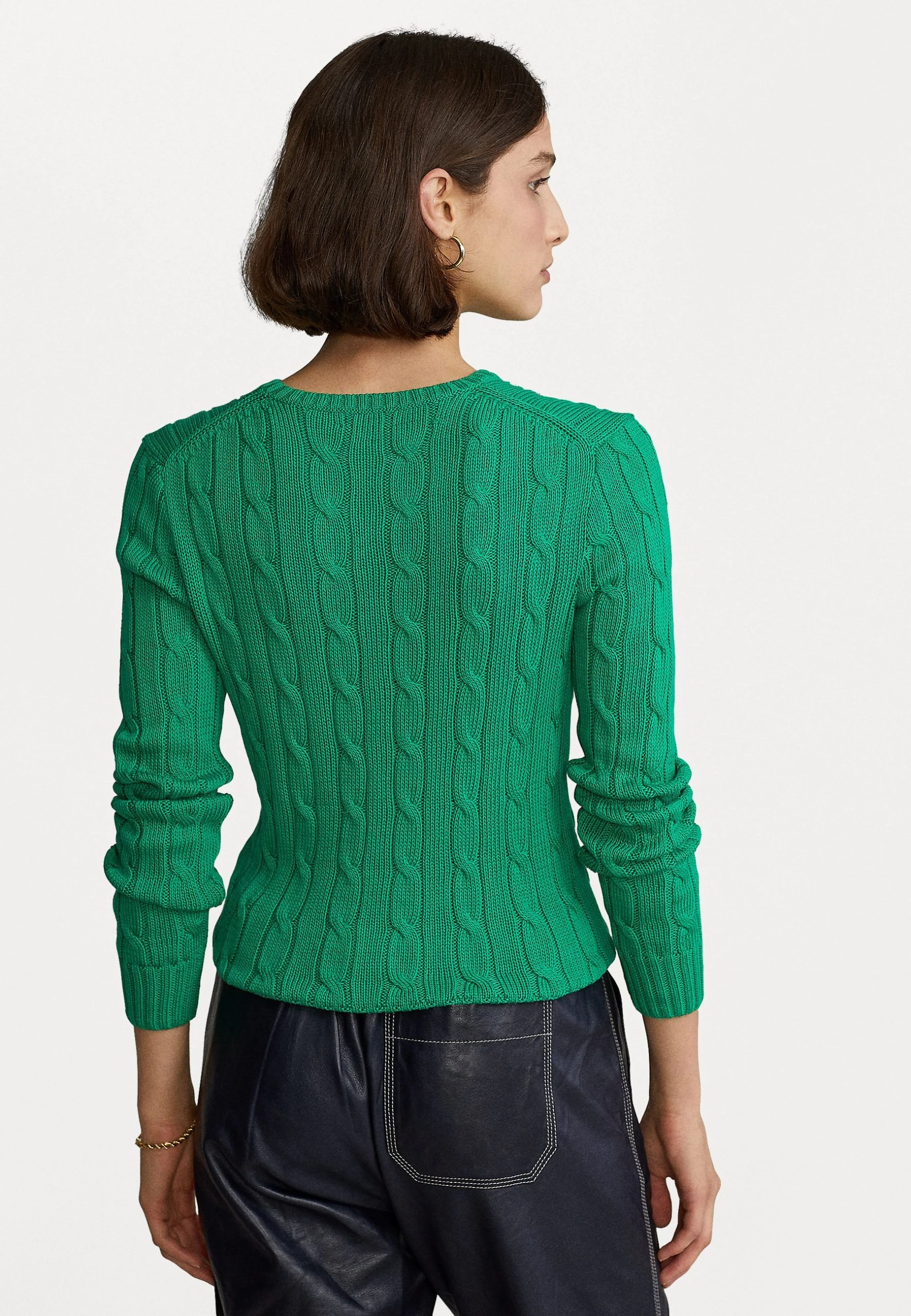 Polo Ralph Lauren JULIANNA LONG SLEEVE - Sweter - Preppy Green 5 Polo Ralph Lauren JULIANNA LONG SLEEVE - Sweter - Preppy Green - obrazek 3