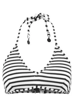 Polo Ralph Lauren MOLD CUP LOGO HOOK BACK - Góra Od Bikini - Black/white -Polo Ralph Lauren bcd4e6bac9c44c36bae23742bf54d8e3