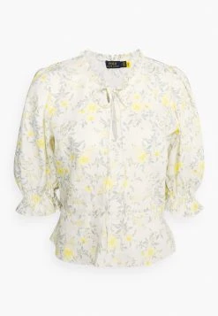 Polo Ralph Lauren FLORAL LINEN PEPLUM BLOUSE - Bluzka - Yellow Vine 12 Polo Ralph Lauren FLORAL LINEN PEPLUM BLOUSE - Bluzka - Yellow Vine -Polo Ralph Lauren bd7b28c8ff504a7fa936fcb82e3c369c