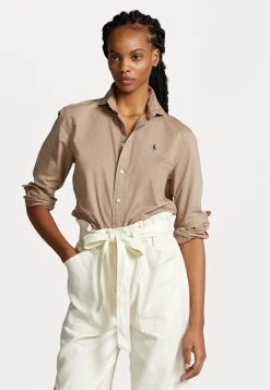 Polo Ralph Lauren RELAXED LONG SLEEVE BUTTON FRONT SHIRT - Koszula - Madison Tan