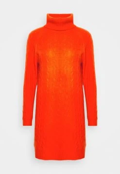 Polo Ralph Lauren DRESS LONG SLEEVE DAY DRESS - Sukienka Dzianinowa - Orange -Polo Ralph Lauren c07a2794978c4cab800e846bf15a2de5