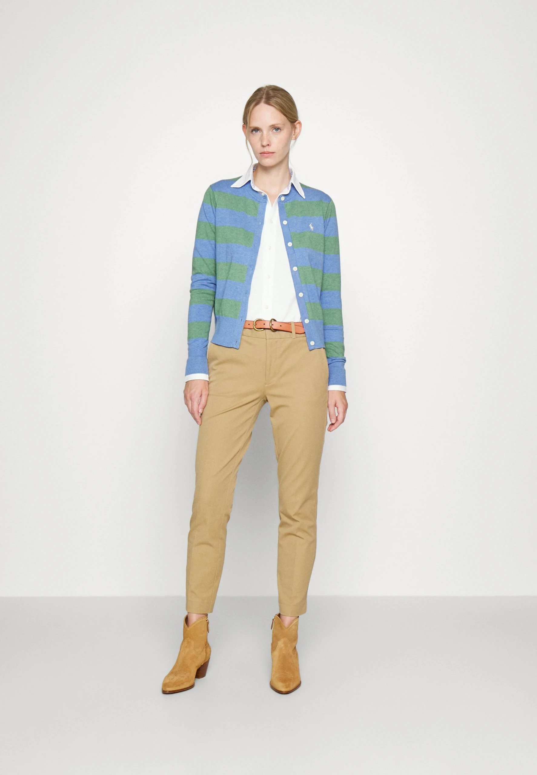 Polo Ralph Lauren STRIPE CARDI LONG SLEEVE - Kardigan - Blue 4 Polo Ralph Lauren STRIPE CARDI LONG SLEEVE - Kardigan - Blue - obrazek 2