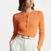 Polo Ralph Lauren LONG SLEEVE CARDIGAN - Kardigan - Fair Orange