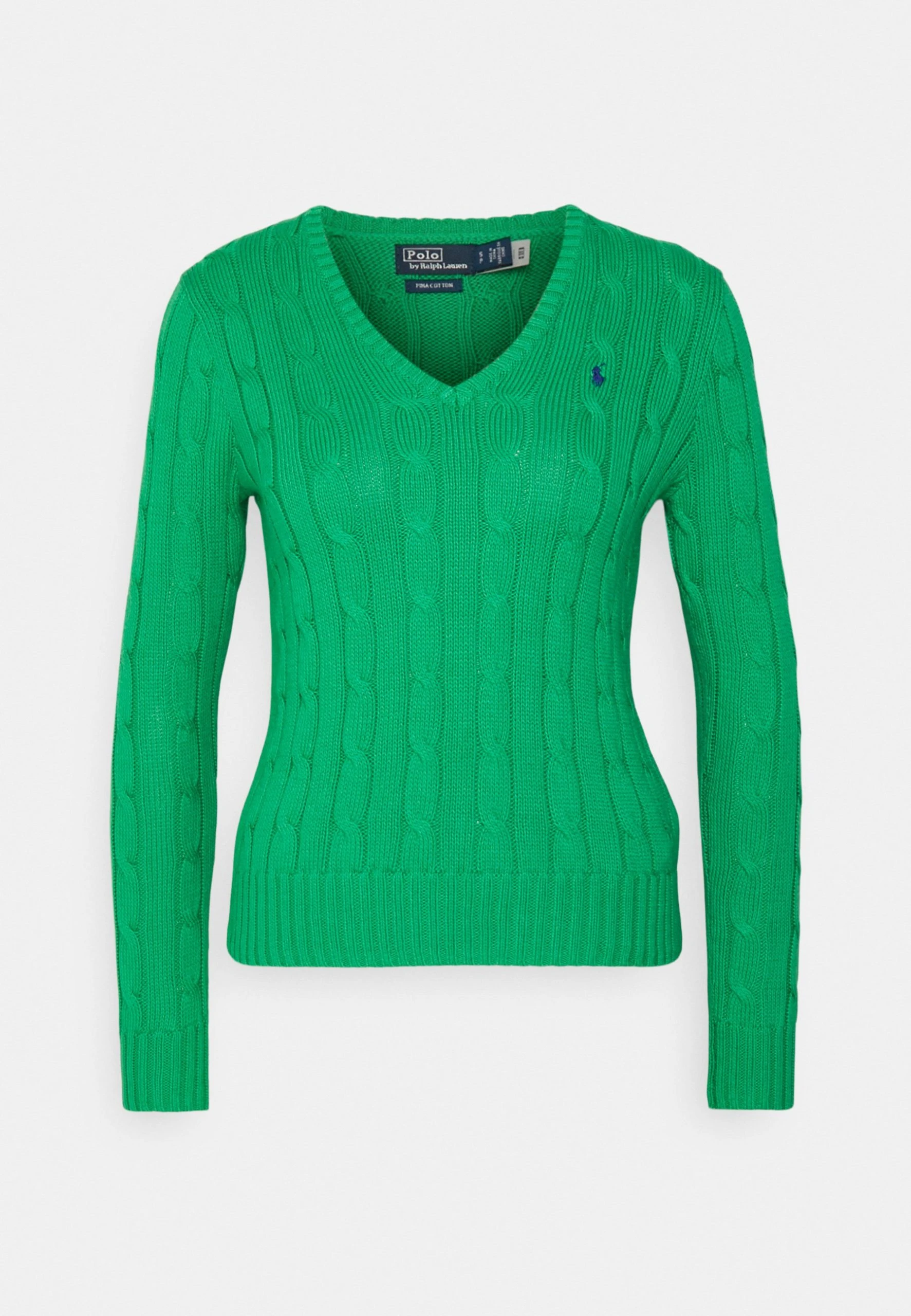 Polo Ralph Lauren KIMBERLY LONG SLEEVE - Sweter - Preppy Green 7 Polo Ralph Lauren KIMBERLY LONG SLEEVE - Sweter - Preppy Green - obrazek 5