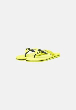 Polo Ralph Lauren BOLT UNISEX - Japonki Kąpielowe - Safety Yellow/navy