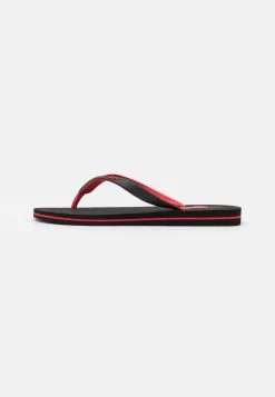 Polo Ralph Lauren BOLT PONY FLIP-FLOP - Japonki - Black/red