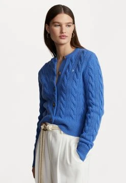 Polo Ralph Lauren LONG SLEEVE CARDIGAN - Kardigan - New England Blue