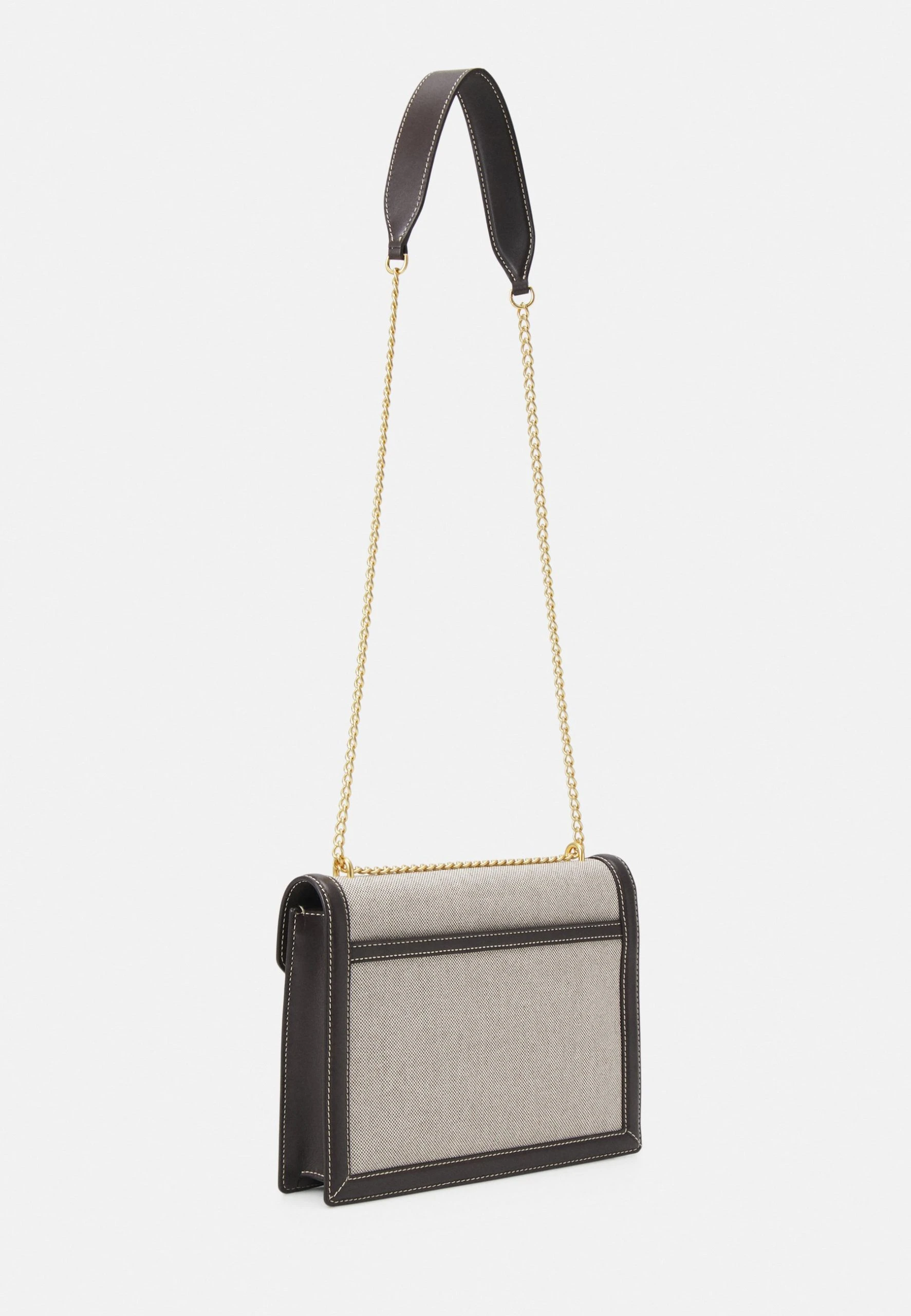 Polo Ralph Lauren CHAIN BAG SMALL - Torba Na Ramię - Natural/tobacco 4 Polo Ralph Lauren CHAIN BAG SMALL - Torba Na Ramię - Natural/tobacco - obrazek 2