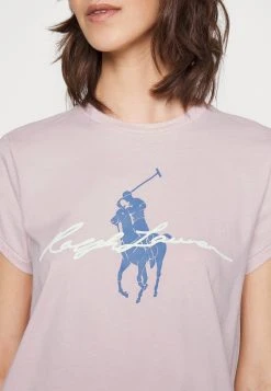 Polo Ralph Lauren CREWNECK TEE - T-shirt Z Nadrukiem - French Pink -Polo Ralph Lauren ca8479f3736a4b798a5d0f9c5159d059