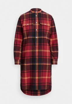 Polo Ralph Lauren LONG SLEEVE DAY DRESS - Sukienka Koszulowa - Red Multi Fall Plaid -Polo Ralph Lauren cb7be9a58c81414bbcb0217bd7ce7be1