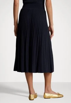 Polo Ralph Lauren SKIRT MID - Spódnica Trapezowa - Navy -Polo Ralph Lauren cd54187583f943b5b7eda12275b95401