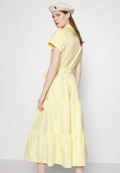 Polo Ralph Lauren SHORT SLEEVE DAY DRESS - Sukienka Koszulowa - Bird Yellow -Polo Ralph Lauren ce581e7fd8ba4aca9d4acd6e0badfc8c