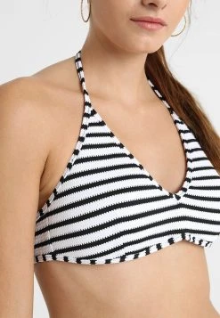 Polo Ralph Lauren MOLD CUP LOGO HOOK BACK - Góra Od Bikini - Black/white -Polo Ralph Lauren ce970d6cc190459fababdfd1cfbc767b
