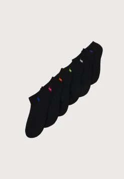 Polo Ralph Lauren LOW-PROFILE SPORT SOCK 6-PACK - Skarpety - Black
