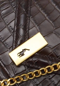 Polo Ralph Lauren CHAIN BAG SMALL - Torebka - Chocolate -Polo Ralph Lauren d0047fe26d2e40dea3887f31e8a973c8