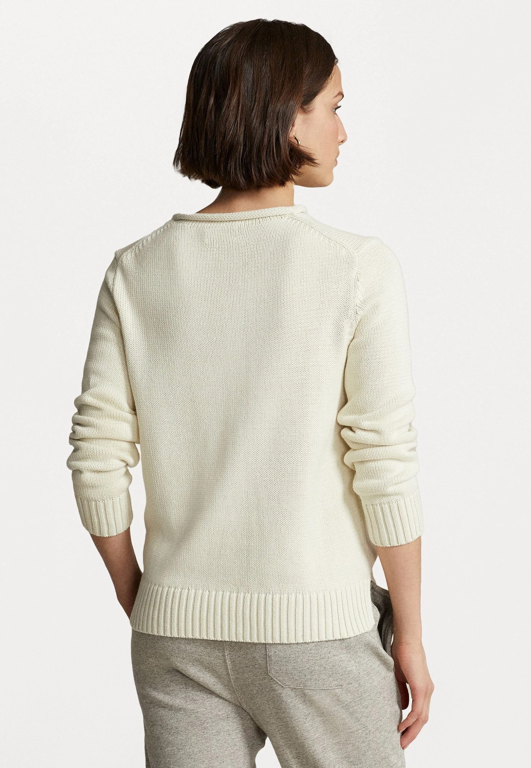 Polo Ralph Lauren BEAR LONG SLEEVE - Sweter - Chic Cream 5 Polo Ralph Lauren BEAR LONG SLEEVE - Sweter - Chic Cream - obrazek 3