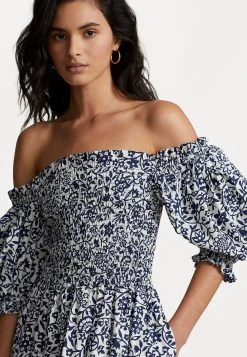 Polo Ralph Lauren ELERY SHORT SLEEVE DAY DRESS - Sukienka Letnia - Ink -Polo Ralph Lauren d79b7c8cf5b54a9b81078666965b29cb
