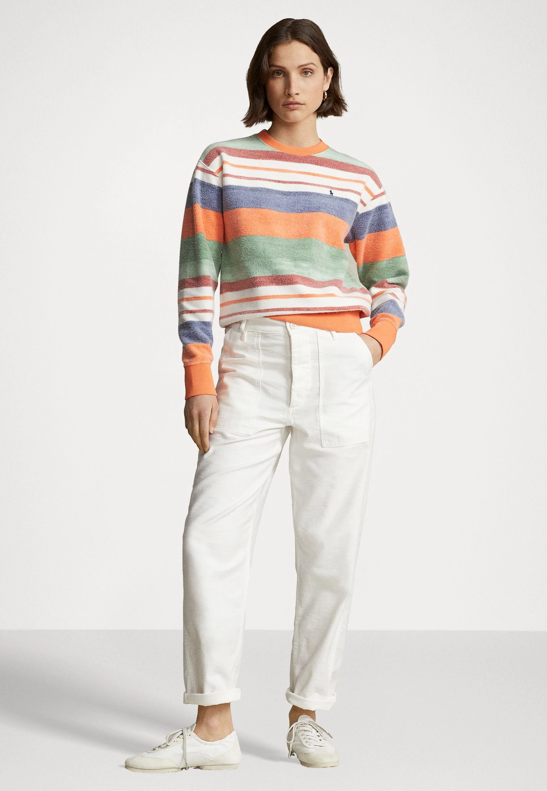 Polo Ralph Lauren LONG SLEEVE - Bluza Z Polaru - Multi Stripe 4 Polo Ralph Lauren LONG SLEEVE - Bluza Z Polaru - Multi Stripe - obrazek 2