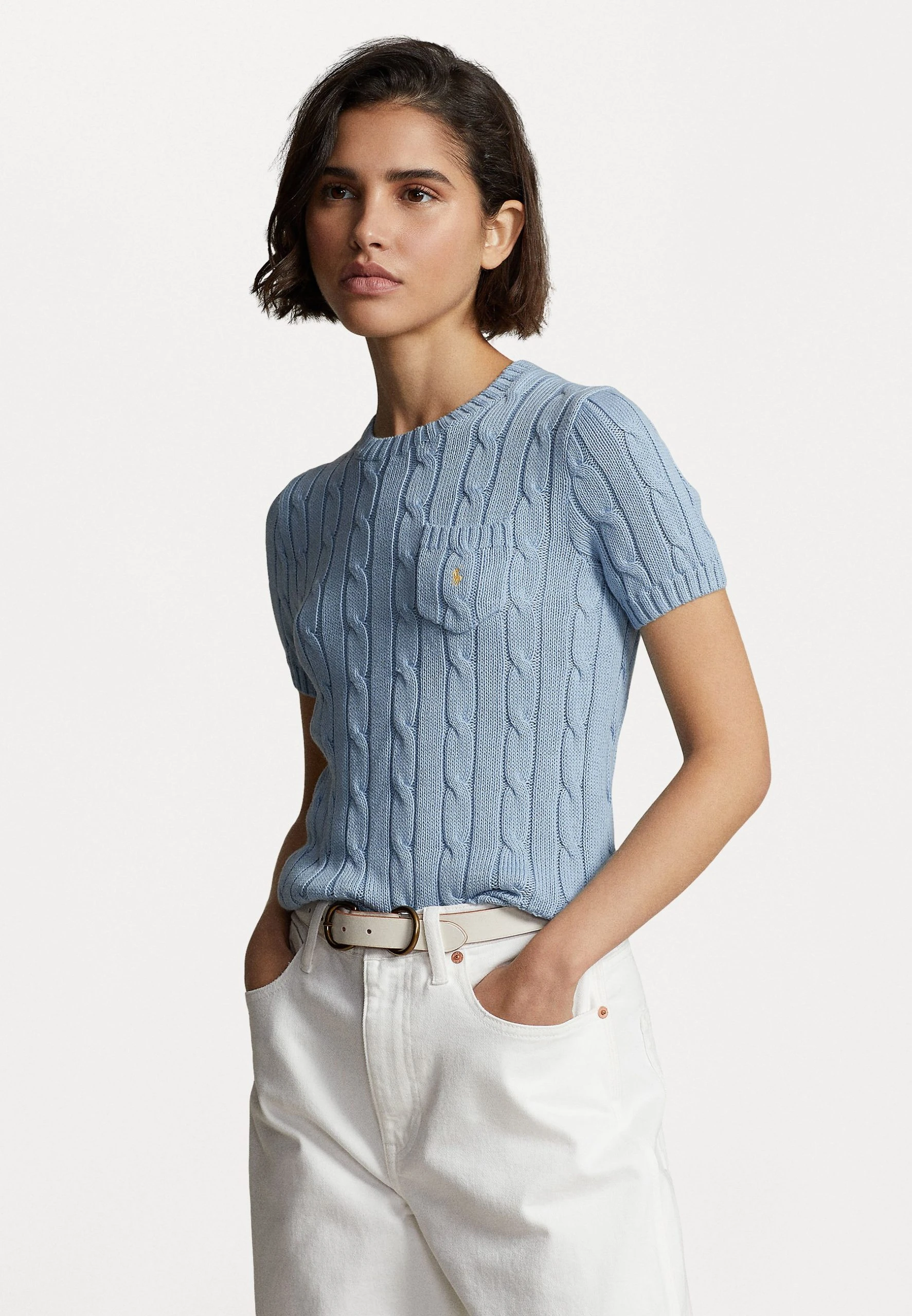 Polo Ralph Lauren TEE SHORT SLEEVE - T-shirt Z Nadrukiem - Powder Blue 3 Polo Ralph Lauren TEE SHORT SLEEVE - T-shirt Z Nadrukiem - Powder Blue