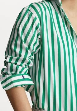 Polo Ralph Lauren LONG SLEEVE BLOSE - Koszula - Green/white 11 Polo Ralph Lauren LONG SLEEVE BLOSE - Koszula - Green/white -Polo Ralph Lauren dbd0f342addb4fa698dc2b0c4bd1f132
