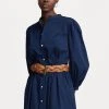 Polo Ralph Lauren ELIE LONG SLEEVE DAY DRESS - Sukienka Koszulowa - Newport Navy -Polo Ralph Lauren dd916cbcc0b543f5ad43292bc5c53e6d