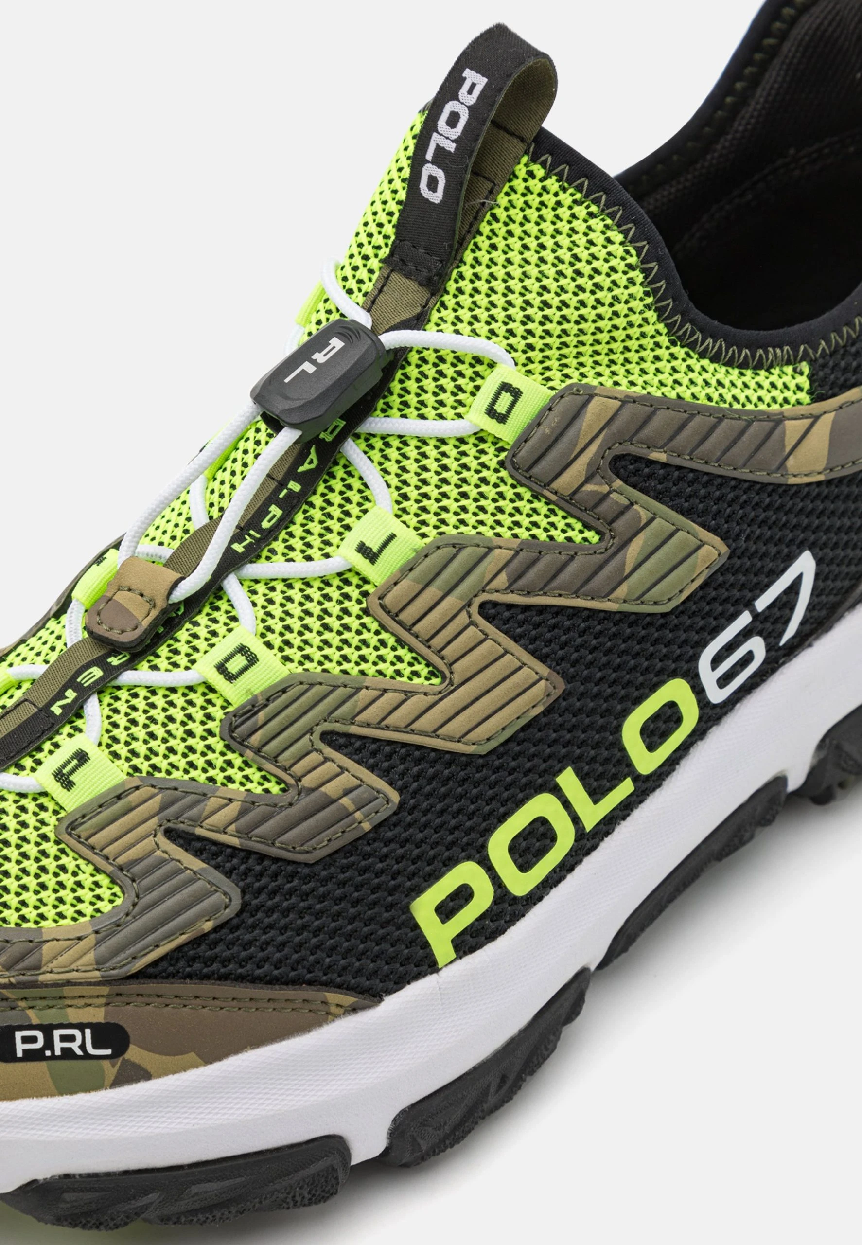 Polo Ralph Lauren ADVNTR 300 LACE UNISEX - Sneakersy Niskie - Black/safety Yellow/frog 7 Polo Ralph Lauren ADVNTR 300 LACE UNISEX - Sneakersy Niskie - Black/safety Yellow/frog - obrazek 5