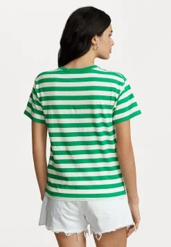 Polo Ralph Lauren STRIPE SHORT SLEEVE - T-shirt Z Nadrukiem - Billiard/white 9 Polo Ralph Lauren STRIPE SHORT SLEEVE - T-shirt Z Nadrukiem - Billiard/white -Polo Ralph Lauren dee14b0c3bab415db62cd8ad62a7b4bb