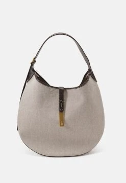 Polo Ralph Lauren SHOULDER MEDIUM - Torebka - Natural/tobacco