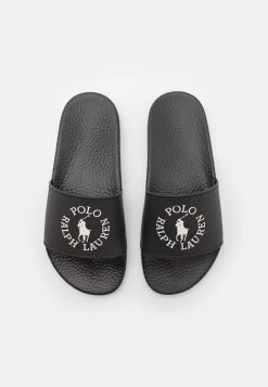 Polo Ralph Lauren SLIDE UNISEX - Klapki - Black/white 9 Polo Ralph Lauren SLIDE UNISEX - Klapki - Black/white -Polo Ralph Lauren dffa264ce13747d0890007c12d25e9cf