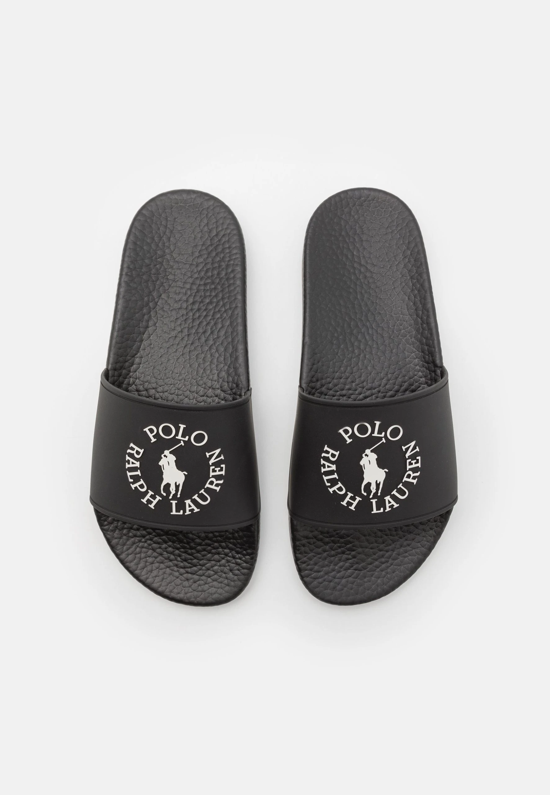 Polo Ralph Lauren SLIDE UNISEX - Klapki - Black/white 5 Polo Ralph Lauren SLIDE UNISEX - Klapki - Black/white - obrazek 3