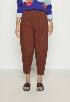 Polo Ralph Lauren CROPPED FLAT FRONT - Spodnie Materiałowe - Cinnamon