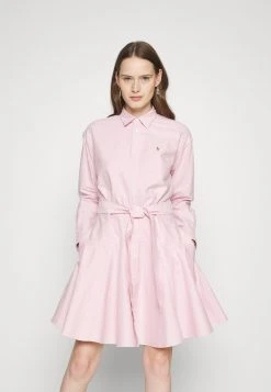 Polo Ralph Lauren LONG SLEEVE DAY DRESS - Sukienka Koszulowa - Carmel Pink