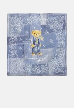 Polo Ralph Lauren BEARDANA SCARF SQUARE - Chusta - Indigo Blue/multi