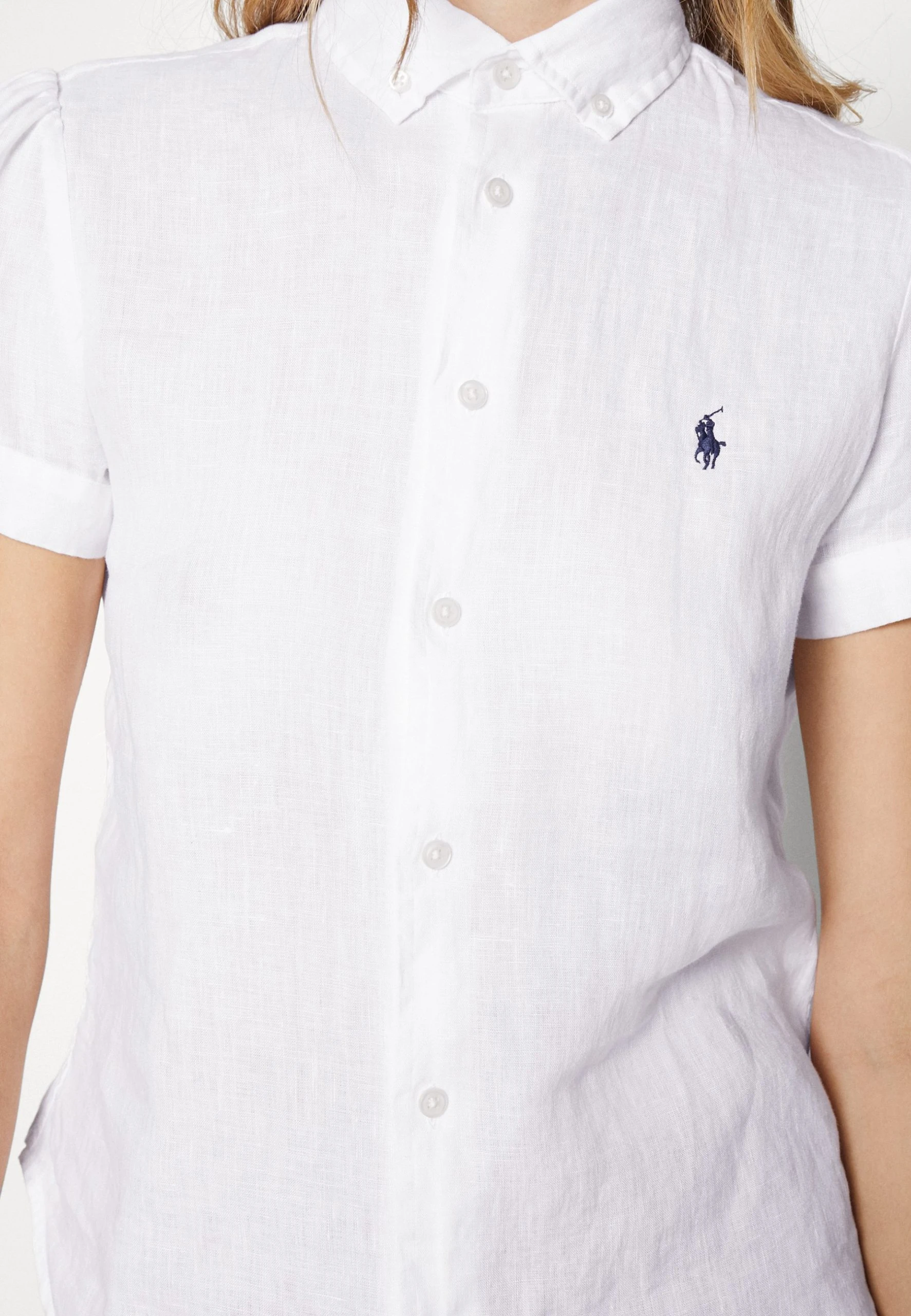 Polo Ralph Lauren SLEEVE BUTTON FRONT SHIRT - Koszula - White 8 Polo Ralph Lauren SLEEVE BUTTON FRONT SHIRT - Koszula - White - obrazek 6