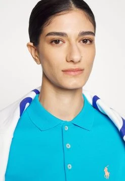 Polo Ralph Lauren JULIE SLIM SHORT SLEEVE - Koszulka Polo - Cove Blue 12 Polo Ralph Lauren JULIE SLIM SHORT SLEEVE - Koszulka Polo - Cove Blue -Polo Ralph Lauren e4f5ff91ca4d4aaa8f8f6128c2c1bb1d